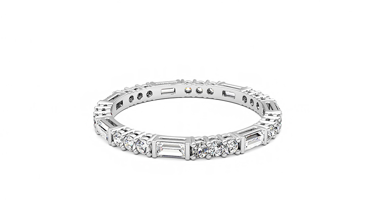 Taylor & Hart Orchid Wedding Ring 360 degree image 10
