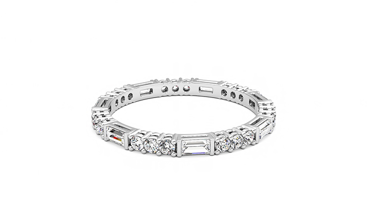 Taylor & Hart Orchid Wedding Ring 360 degree image 11