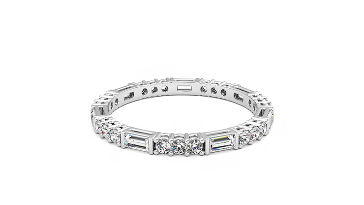 Taylor & Hart Orchid Wedding Ring 360 degree image 12