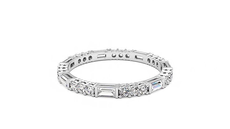 Taylor & Hart Orchid Wedding Ring 360 degree image 16