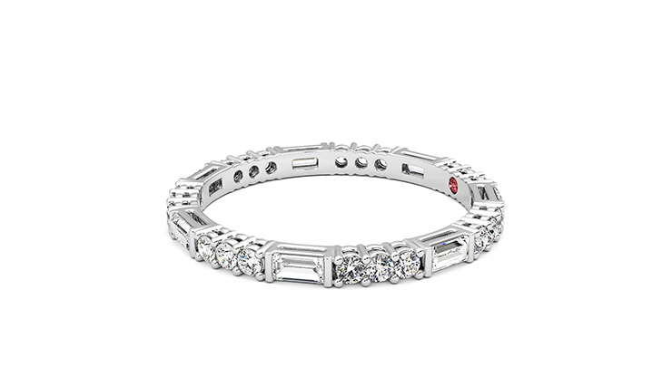 Taylor & Hart Orchid Wedding Ring 360 degree image 22