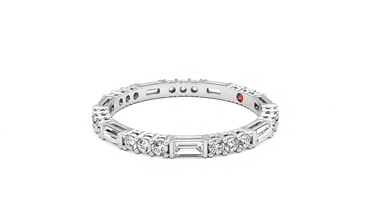 Taylor & Hart Orchid Wedding Ring 360 degree image 23