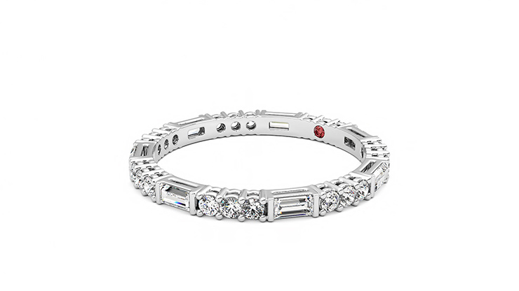 Taylor & Hart Orchid Wedding Ring 360 degree image 24