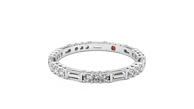 Taylor & Hart Orchid Wedding Ring 360 degree image 25
