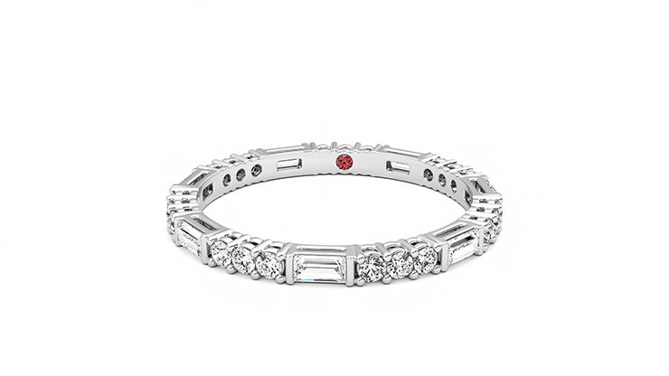 Taylor & Hart Orchid Wedding Ring 360 degree image 28
