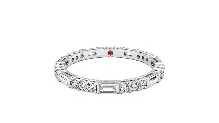 Taylor & Hart Orchid Wedding Ring 360 degree image 29