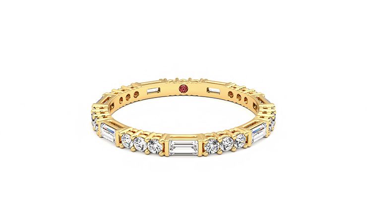 Taylor & Hart Orchid Wedding Ring 360 degree image 0