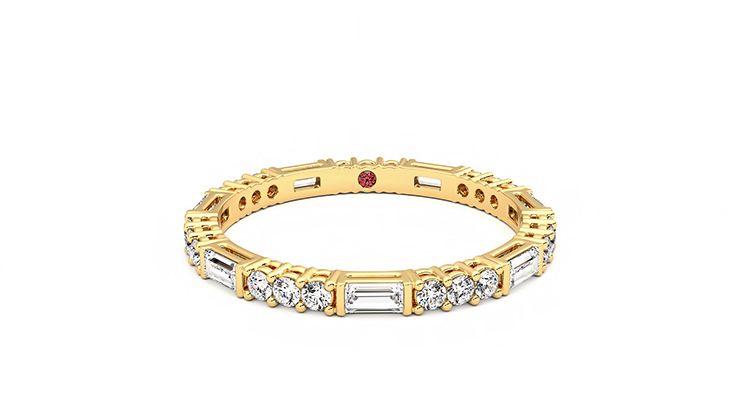 Taylor & Hart Orchid Wedding Ring 360 degree image 1