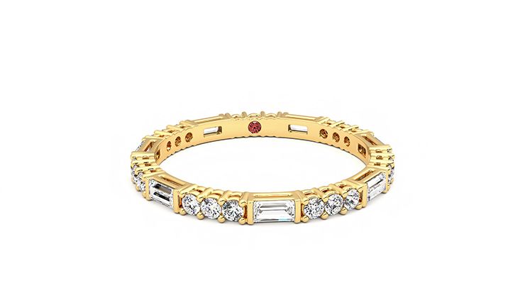Taylor & Hart Orchid Wedding Ring 360 degree image 2