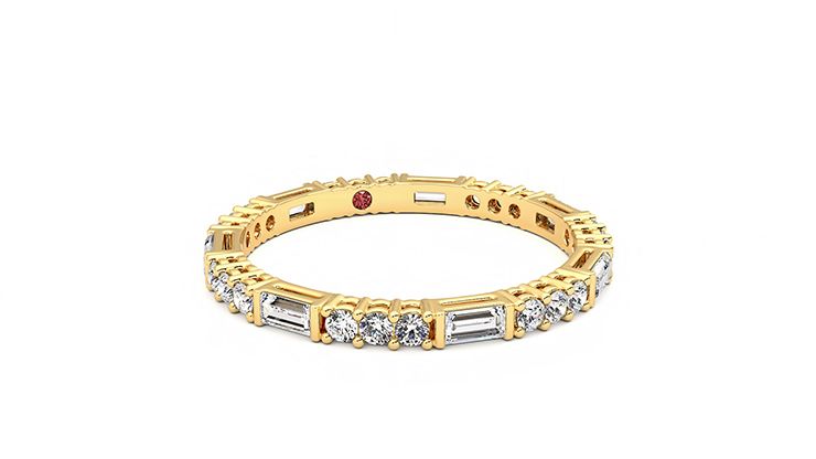 Taylor & Hart Orchid Wedding Ring 360 degree image 4