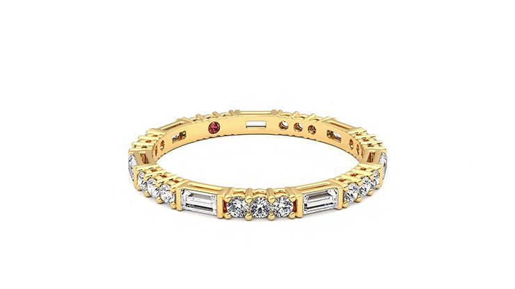 Taylor & Hart Orchid Wedding Ring 360 degree image 5