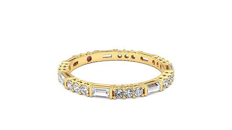 Taylor & Hart Orchid Wedding Ring 360 degree image 6