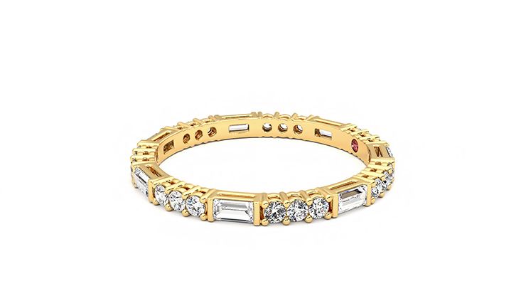 Taylor & Hart Orchid Wedding Ring 360 degree image 22