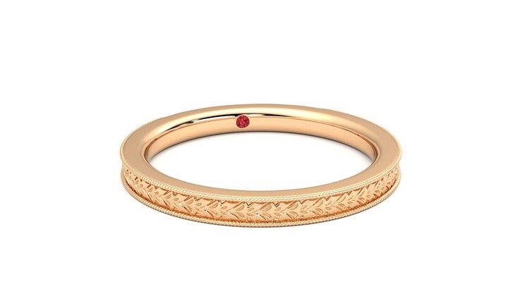 Taylor & Hart Orsha Wedding Ring 360 degree image 3