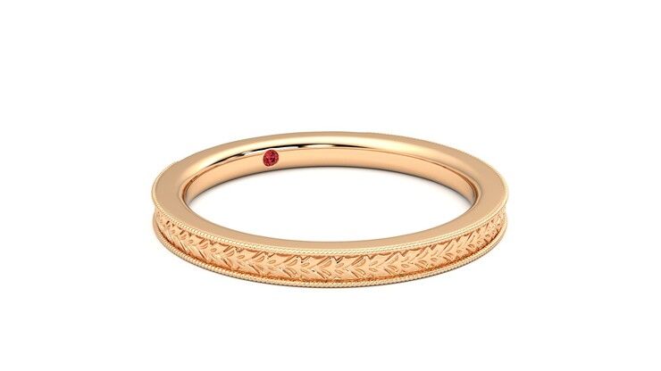 Taylor & Hart Orsha Wedding Ring 360 degree image 5