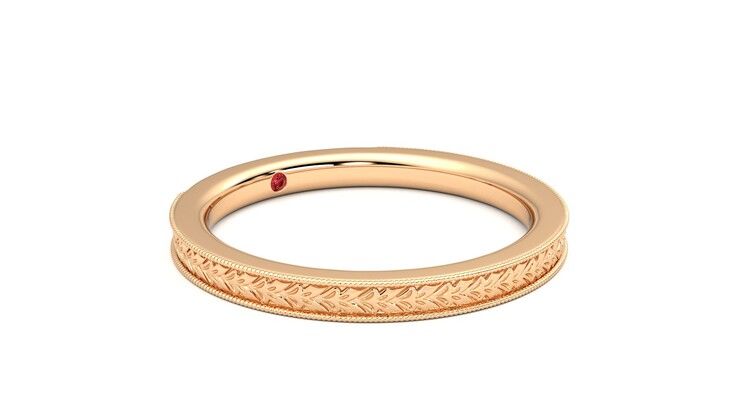 Taylor & Hart Orsha Wedding Ring 360 degree image 6