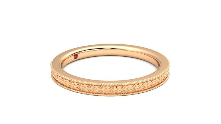 Taylor & Hart Orsha Wedding Ring 360 degree image 7