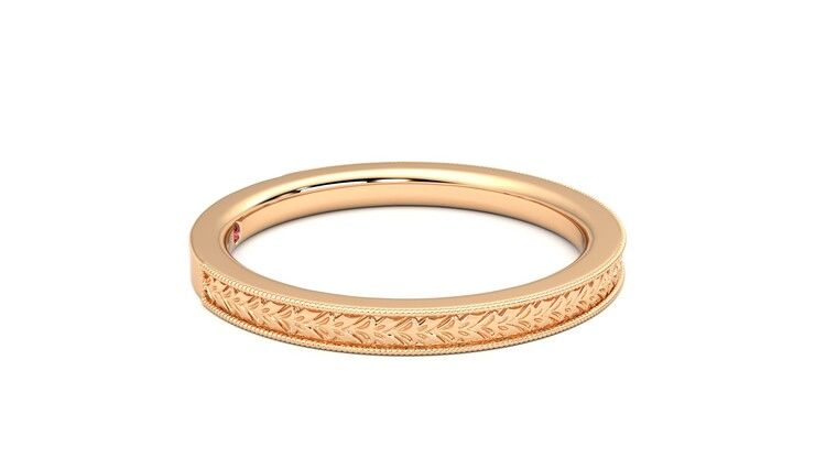 Taylor & Hart Orsha Wedding Ring 360 degree image 9