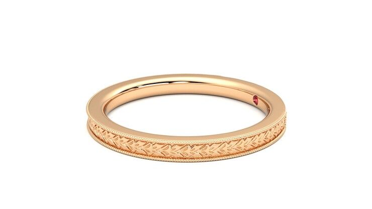Taylor & Hart Orsha Wedding Ring 360 degree image 22