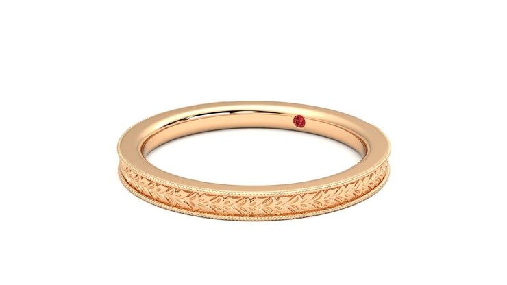 Taylor & Hart Orsha Wedding Ring 360 degree image 25