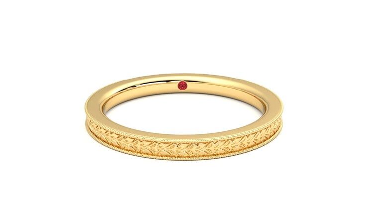 Taylor & Hart Orsha Wedding Ring 360 degree image 1