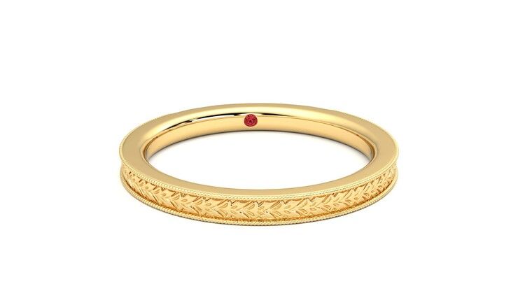 Taylor & Hart Orsha Wedding Ring 360 degree image 2