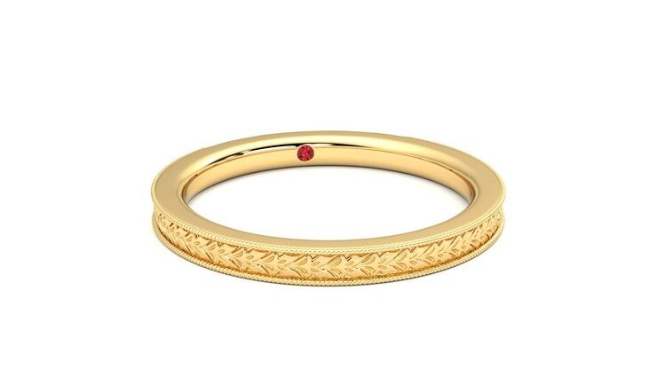 Taylor & Hart Orsha Wedding Ring 360 degree image 3