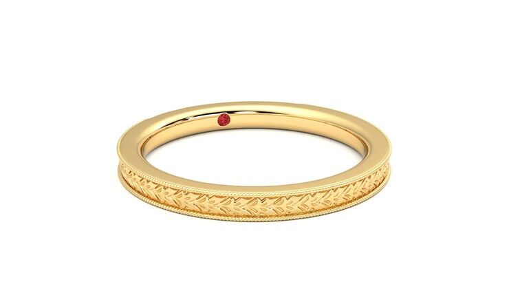 Taylor & Hart Orsha Wedding Ring 360 degree image 4