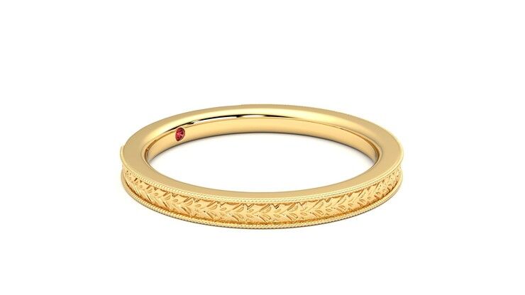 Taylor & Hart Orsha Wedding Ring 360 degree image 7
