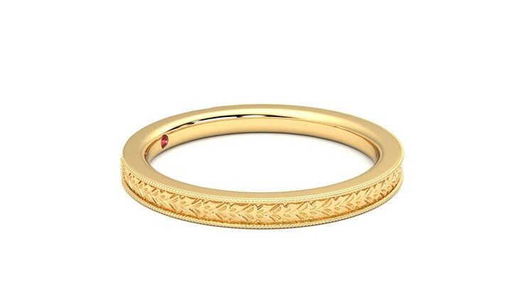 Taylor & Hart Orsha Wedding Ring 360 degree image 8
