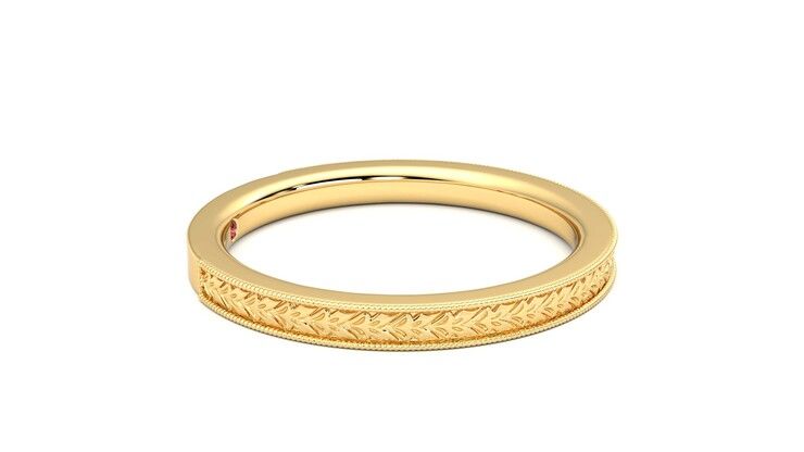 Taylor & Hart Orsha Wedding Ring 360 degree image 9