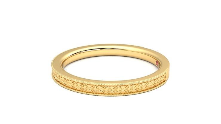 Taylor & Hart Orsha Wedding Ring 360 degree image 21