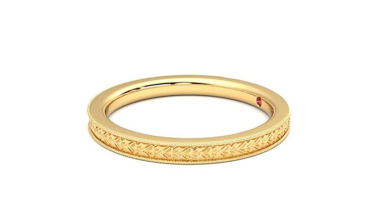 Taylor & Hart Orsha Wedding Ring 360 degree image 22