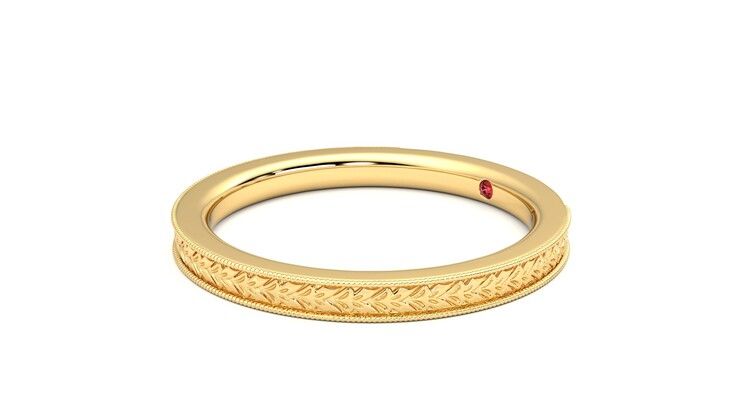 Taylor & Hart Orsha Wedding Ring 360 degree image 23