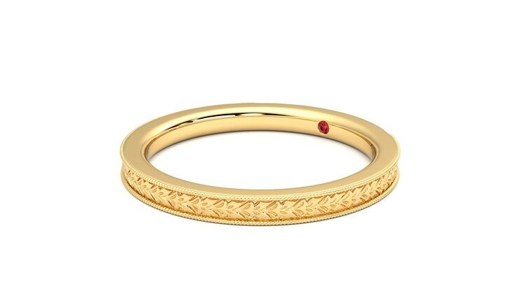 Taylor & Hart Orsha Wedding Ring 360 degree image 24