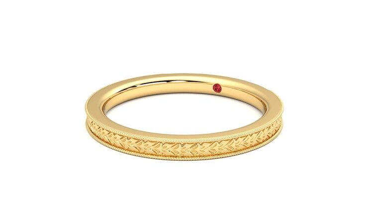 Taylor & Hart Orsha Wedding Ring 360 degree image 25