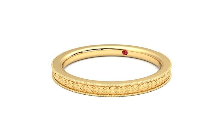 Taylor & Hart Orsha Wedding Ring 360 degree image 26