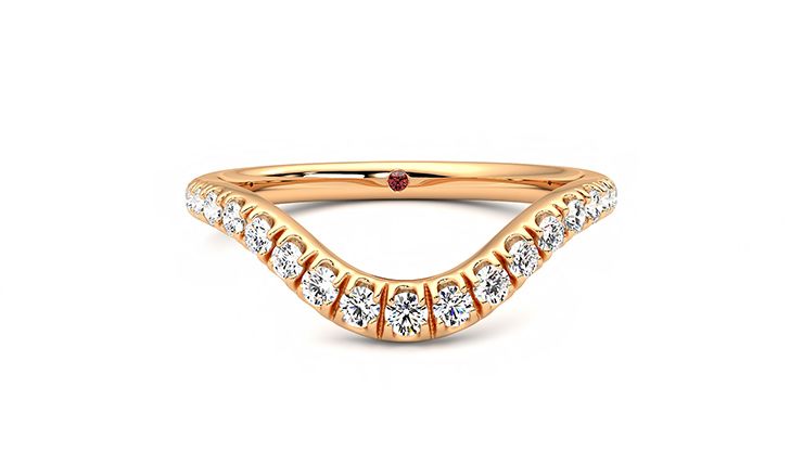 Taylor & Hart Peak Wedding Ring 360 degree image 0