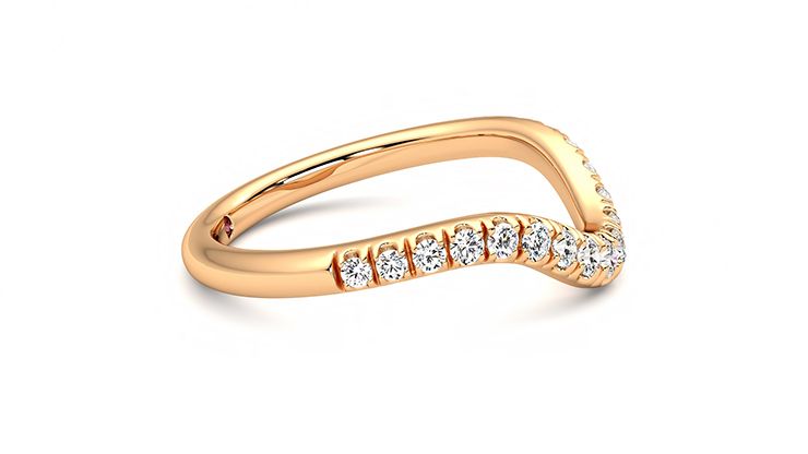 Taylor & Hart Peak Wedding Ring 360 degree image 8