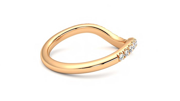 Taylor & Hart Peak Wedding Ring 360 degree image 11