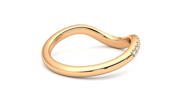 Taylor & Hart Peak Wedding Ring 360 degree image 12