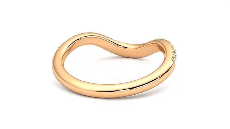 Taylor & Hart Peak Wedding Ring 360 degree image 13