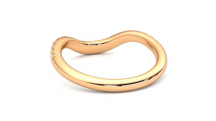 Taylor & Hart Peak Wedding Ring 360 degree image 15