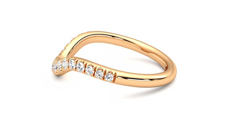 Taylor & Hart Peak Wedding Ring 360 degree image 19