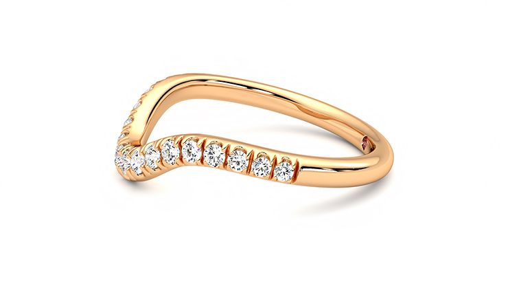 Taylor & Hart Peak Wedding Ring 360 degree image 20