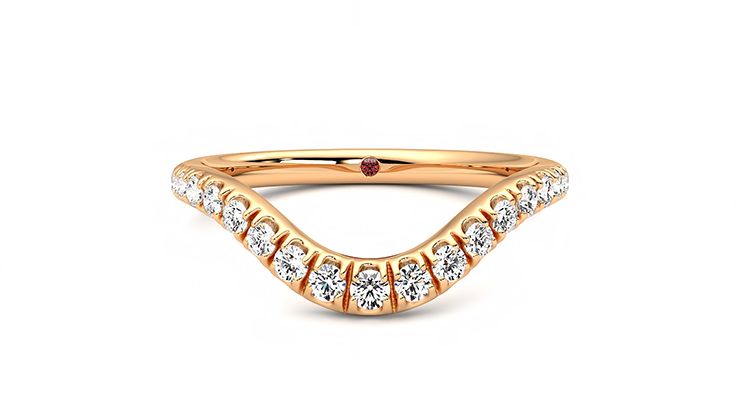 Taylor & Hart Peak Wedding Ring 360 degree image 29