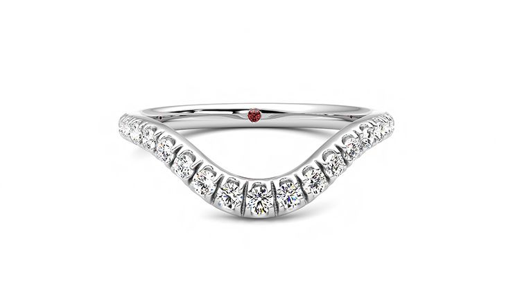 Taylor & Hart Peak Wedding Ring 360 degree image 0