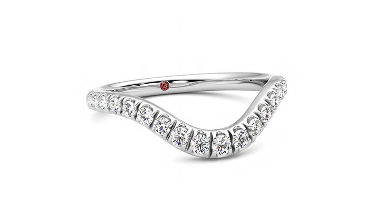 Taylor & Hart Peak Wedding Ring 360 degree image 3
