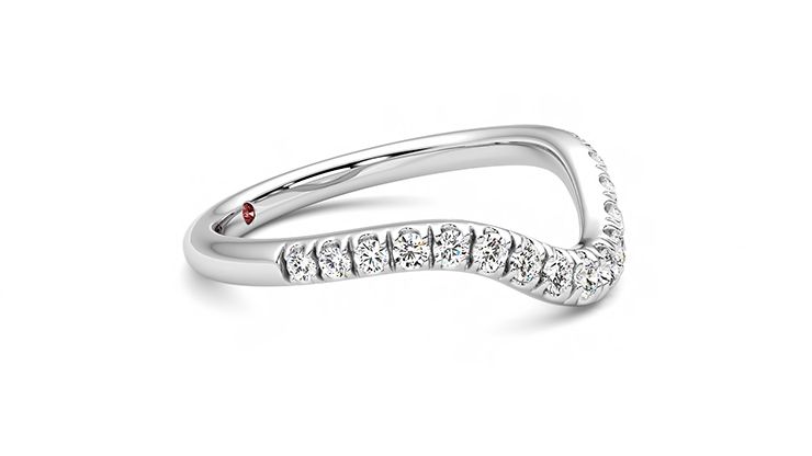 Taylor & Hart Peak Wedding Ring 360 degree image 7