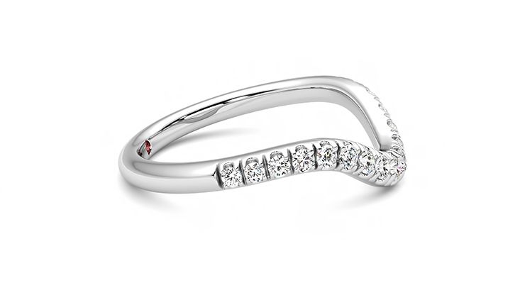 Taylor & Hart Peak Wedding Ring 360 degree image 8